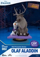 Frozen Mini Diorama Stage PVC Socha Olaf Presents Olaf Aladdin