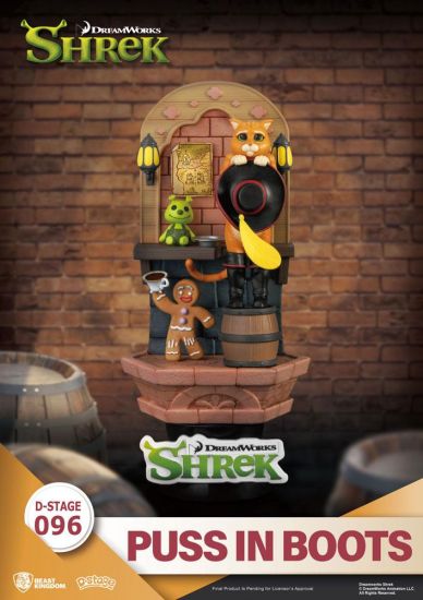 Shrek D-Stage PVC Diorama Puss In Boots 15 cm - Kliknutím na obrázek zavřete