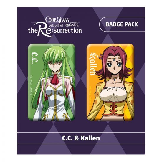 Code Geass Lelouch of the Re:surrection sada odznaků 2-Pack C.C. - Kliknutím na obrázek zavřete