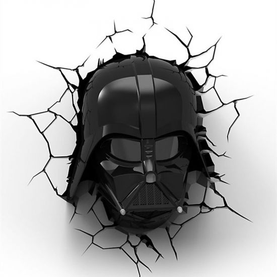 Star Wars 3D LED Světlo Darth Vader - Kliknutím na obrázek zavřete