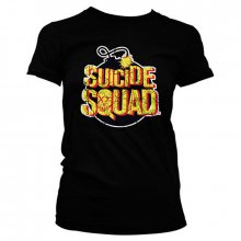 Suicide Squad Girly Tee Bomb Logo