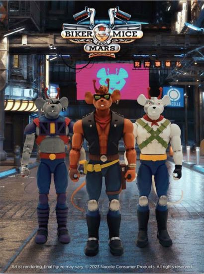 Biker Mice From Mars Akční Figurky 17 cm prodej v sadě (6) - Kliknutím na obrázek zavřete