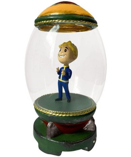 Fallout Blown Glass Adornment Series Socha Nuke Vault Boy 17 cm - Kliknutím na obrázek zavřete