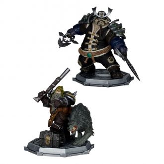 World of Warcraft Akční Figurky Dwarf Hunter & Pandaren 15 cm A