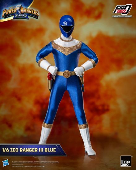 Power Rangers Zeo FigZero Akční figurka 1/6 Ranger III Blue 30 c - Kliknutím na obrázek zavřete