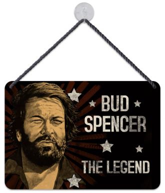 Bud Spencer kovová tabulka The Legend 16,5 x 11,5 cm