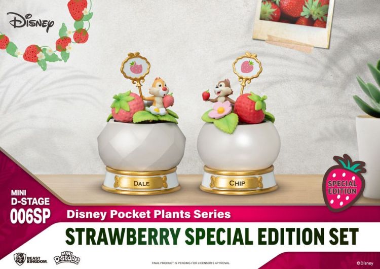 Disney Mini Diorama Stage Statues Pocket Plants Series Strawberr - Kliknutím na obrázek zavřete
