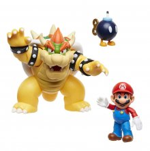 World of Nintendo Akční figurka 3-Pack Mario vs. Bowser Lava Bat