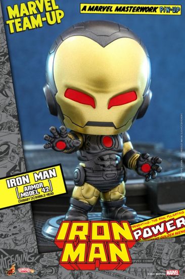 Marvel Comics Cosbaby (S) mini figurka Iron Man (Armor Model 42) - Kliknutím na obrázek zavřete