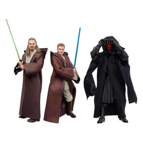 Star Wars Episode I Black Series Akční figurka 3-Pack Qui-Gon Ji - Kliknutím na obrázek zavřete