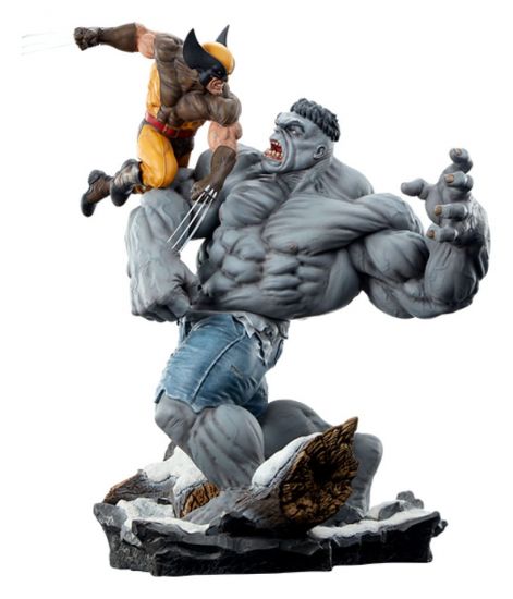 Marvel Socha Grey Hulk vs Wolverine 58 cm - Kliknutím na obrázek zavřete