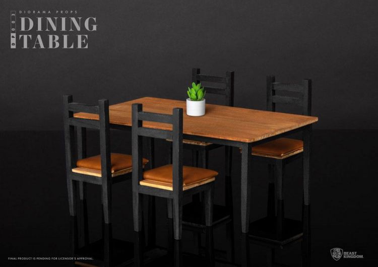 Diorama Props Series Dining Table Set - Kliknutím na obrázek zavřete