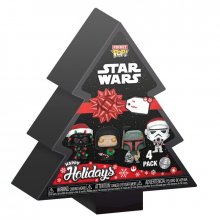 Star Wars Holiday 2024 Pocket POP! Vinyl přívěsky na klíče 4-Pac