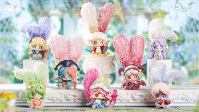 Cup rabbits inner desire Trading Figures 9 cm Display (6)