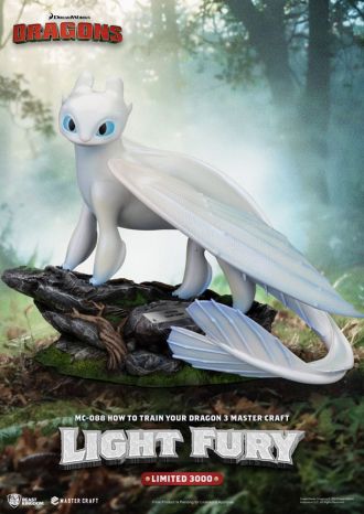 How To Train Your Dragon 3 Master Craft Socha Light Fury 29 cm