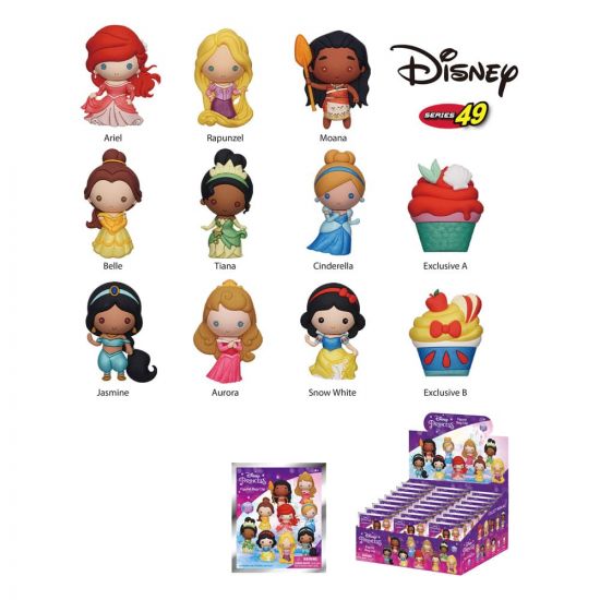 Disney Princess PVC Bag Clips Display (24) - Kliknutím na obrázek zavřete