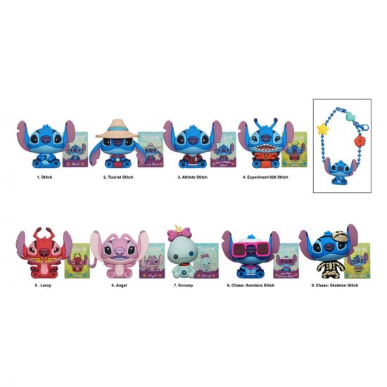 Lilo & Stitch PVC Bag Clips Stitch Charm Display (24) - Kliknutím na obrázek zavřete