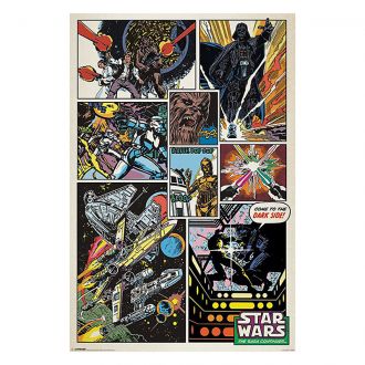 Star Wars plakát Retro Comic 61 x 91 cm