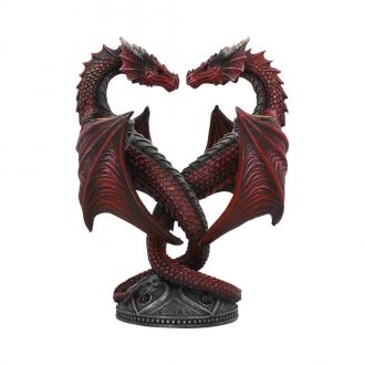 Anne Stokes svícen Dragon Heart Valentine's Edition 23 cm