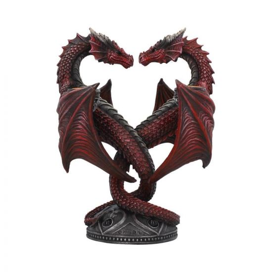 Anne Stokes svícen Dragon Heart Valentine's Edition 23 cm - Kliknutím na obrázek zavřete