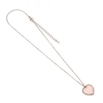 Barbie Pendant & náhrdelník Pink Heart Crystal