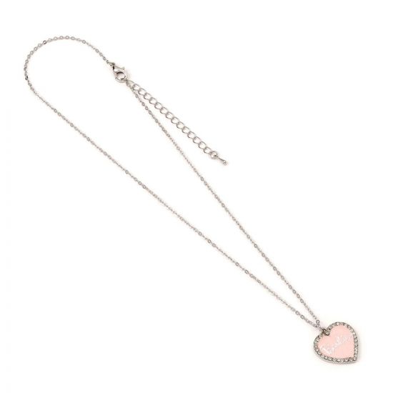 Barbie Pendant & náhrdelník Pink Heart Crystal - Kliknutím na obrázek zavřete