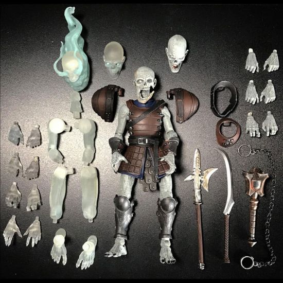 Mythic Legions: Necronominus Actionfigur Undead Builder Pack (De - Kliknutím na obrázek zavřete