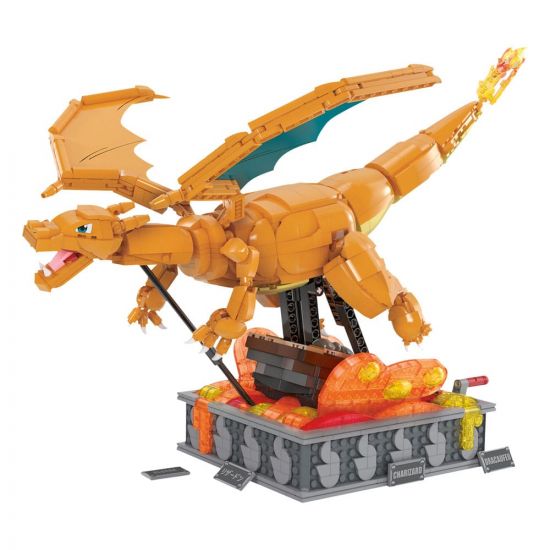 Pokémon Mega Construx Stavebnice Motion Charizard 30 cm - Kliknutím na obrázek zavřete