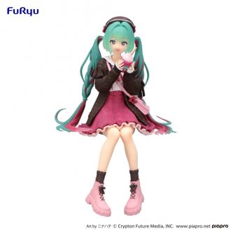 Hatsune Miku Noodle Stopper PVC Socha Autumn Date Pink Color Ve