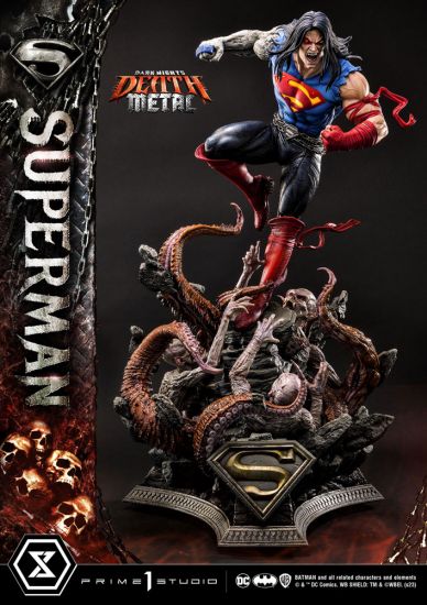 Dark Nights: Death Metal Socha 1/3 Death Metal Superman 94 cm - Kliknutím na obrázek zavřete