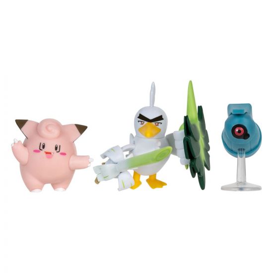 Pokémon Battle Figure Set 3-Pack Clefairy, Beldum, Sirfetch'd 5 - Kliknutím na obrázek zavřete