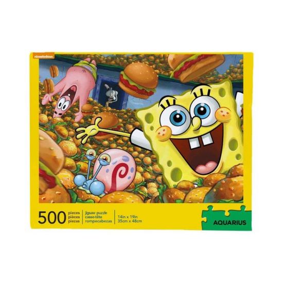 SpongeBob skládací puzzle Krabby Patties (500 pieces) - Kliknutím na obrázek zavřete