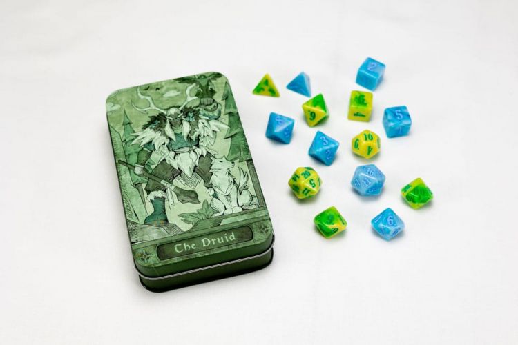 Character Class Classic RPG Dice Set Druid (14) - Kliknutím na obrázek zavřete