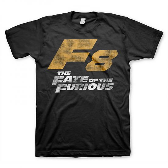 Tričko The Fate of The Furious F8 Distressed Logo černé - Kliknutím na obrázek zavřete