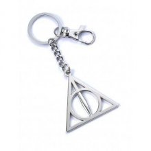 Harry Potter Přívěsek na klíče Deathly Hallows (silver plated)