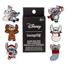 Lilo & Stitch by Loungefly Enamel Pins Blind Box Holiday Display