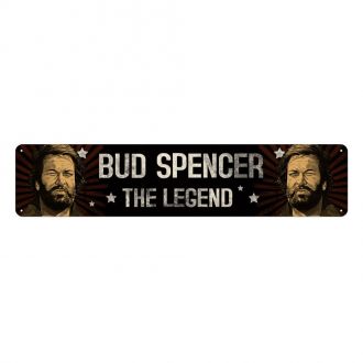 Bud Spencer kovová tabulka The Legend 46 x 10 cm