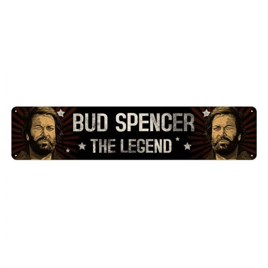 Bud Spencer kovová tabulka The Legend 46 x 10 cm - Kliknutím na obrázek zavřete