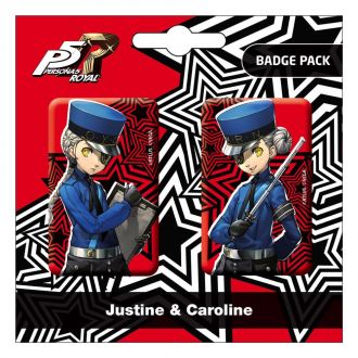 Persona 5 Royal sada odznaků 2-Pack Justine & Caroline