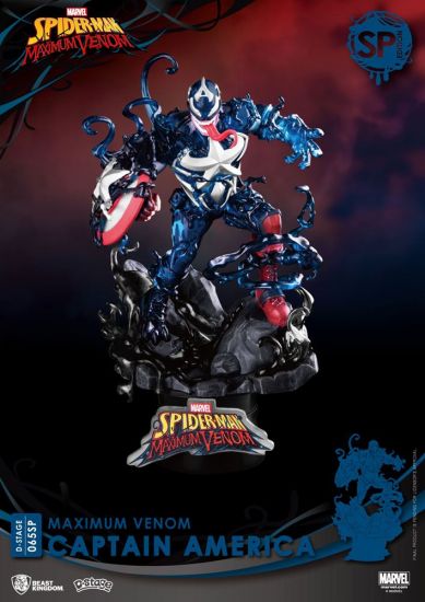 Marvel Comics D-Stage PVC Diorama Maximum Venom Captain America - Kliknutím na obrázek zavřete