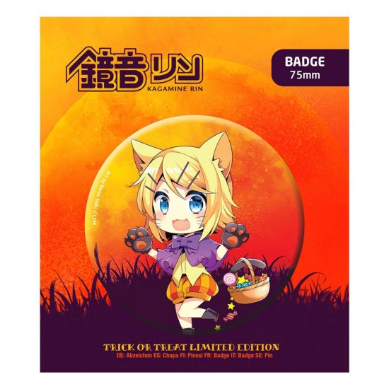 Hatsune Miku Odznak Halloween Limited Edition Kagamine Rin - Kliknutím na obrázek zavřete