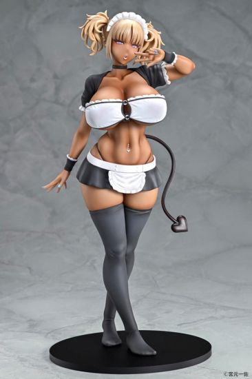 Original Character Socha 1/6 Black Gal Maid Succubus Cocoa 30 c - Kliknutím na obrázek zavřete