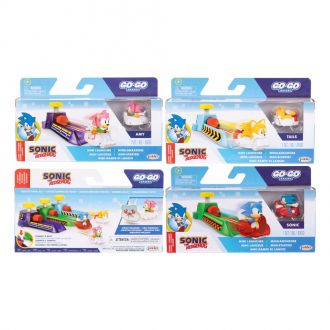 Sonic - The Hedgehog Go Go Racers Vehicles Mini Launching ramps