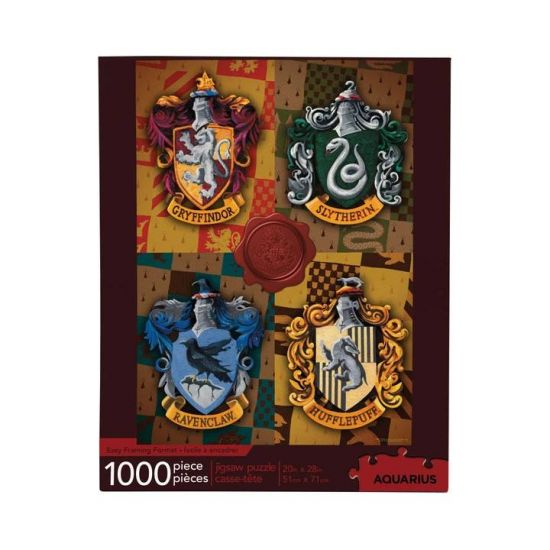 Harry Potter skládací puzzle Erby (1000 pieces) - Kliknutím na obrázek zavřete