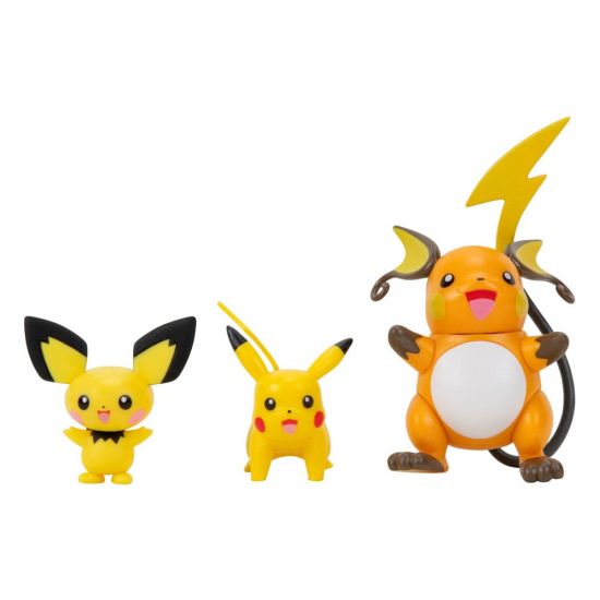 Pokémon Select Akční Figurky 3-Pack Evolution Pichu, Pikachu, R - Kliknutím na obrázek zavřete