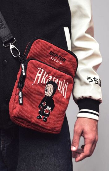 Naruto Shippuden Crossbody Bag Red - Kliknutím na obrázek zavřete