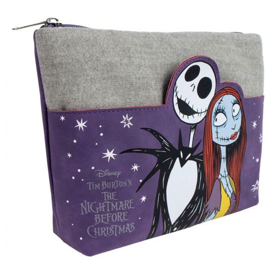 Nightmare Before Christmas Make Up Bag Jack & Sally Purple - Kliknutím na obrázek zavřete