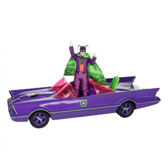 DC Retro Akční figurka with vehicle Batman 66 Batmobil with Joke - Kliknutím na obrázek zavřete