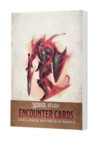 Dungeons & Dragons RPG Encounter Cards Challenge Rating 0-6: Pac