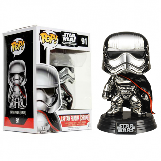 Star Wars POP! figurka Captain Phasma Chrome Limited - Kliknutím na obrázek zavřete